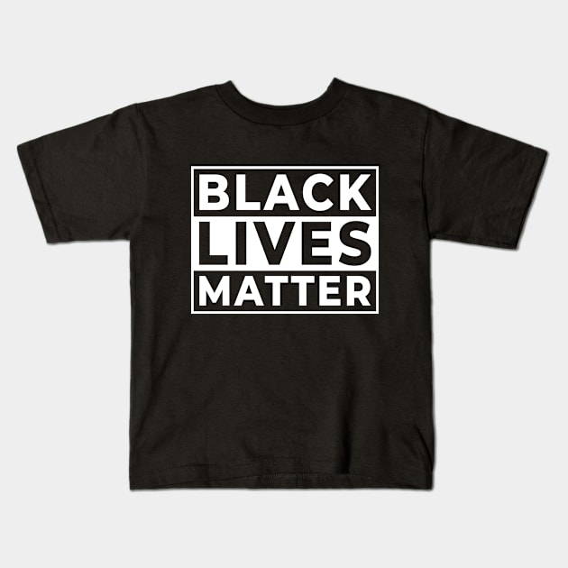 Black Lives Matter Kids T-Shirt by rahalarts